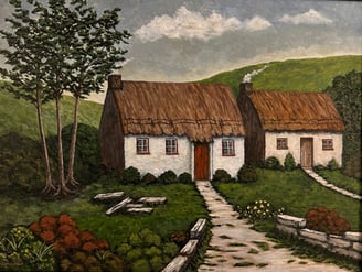 Neighbours  2024 Acrylic on canvas, 18 x 24 inches  $335