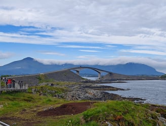Storseisundbrua Bridge along Atlantic Road in Norway