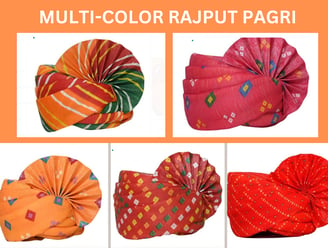 Multi-Color Rajput pagri by geet events 