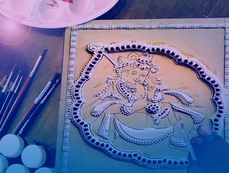 MagicCanvas Thanjavur Painting Kit