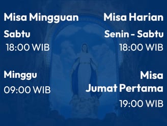 Jadwal Misa Gereja St. Fransiskus Asisi, Kabil