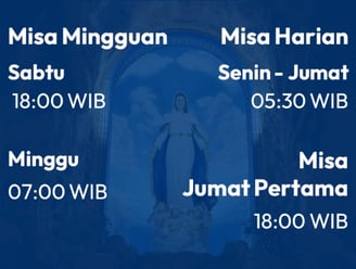 Jadwal Misa Gereja St.Hilarius, Sei Beduk