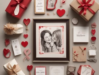 A collection of neatly wrapped gifts, featuring various textures and designs, some adorned with twine. One gift is decorated with a small bouquet of cotton and dried flowers, adding a rustic and elegant touch.