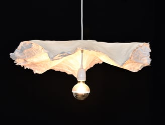 fleur suspension papier luminaire sète