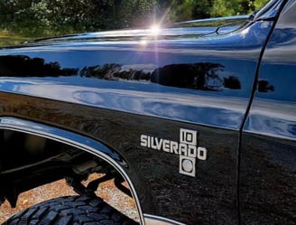 A truck with Ceramic Coating from D and P auto detailing