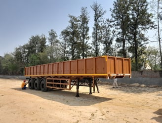 Customizable Sidewall Trailer with corrugated panels – ICAT-approved design.