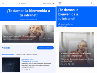 alt: "Diseño alta fidelidad de la intranet, con un layout optimizado."