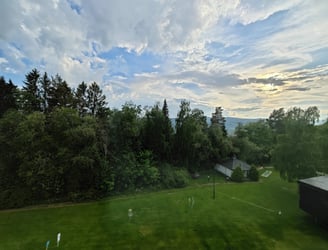 Scandic Lillehammer hotel garden view