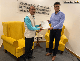 Prof. Ganesh Hingmire at the Chamber India Secretariat