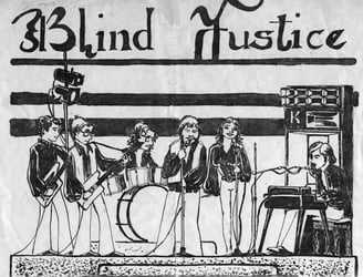 The Pirate's first professional band...Blind Justice