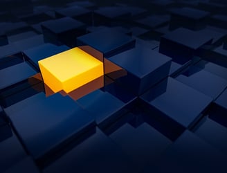a yellow square shaped object with a yellow square in the middle