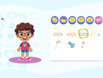 Children get an avatar that looks just like them, and play the Poikilingo app