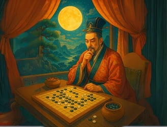 Lý Nhân Nghĩa trầm ngâm trước bàn cờ