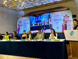 Bijay Suwal in the jury panel at Classic Diamond Fashion Show