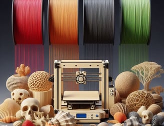 Impresora con filamentos sostenibles
