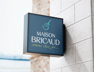Logo - Identité visuelle - Laurent Bricaud -  Restaurant Maison Bricaud- Amy Atelier Graphique