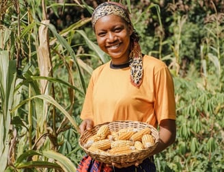 Happy African Farmer