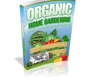 a book cover of organic gardening book organic gardening