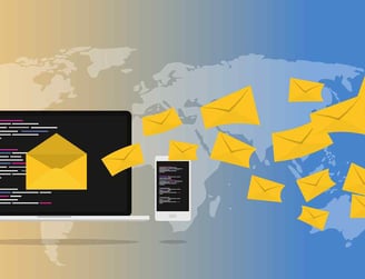 Email marketing on laptop and mobile