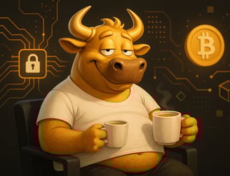 a bullish bullish bullishing a cup of coffee