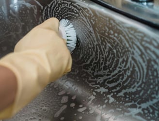 Our cleaner clean and polish the kitchen as part of our end of lease cleaning in Sydney