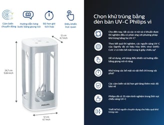 Đèn bàn khử trùng Philips UVC