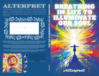 a book cover with a picture of Breathing in Life to Illuminate our Soul