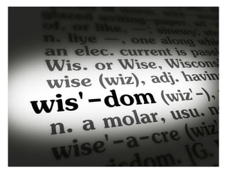 definition of wisdom