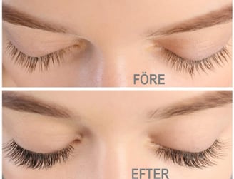 Before and After a Lash Lift