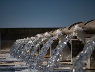 water flowing