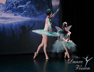 a group of dancers performing in a dance