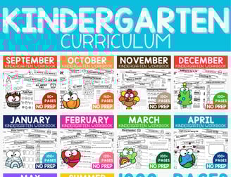Whole Year Kindergarten Curriculum homeschool program. 
