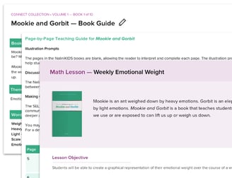 Teacher materials, including a book guide and lesson plan.