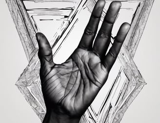 persons hand on white textile