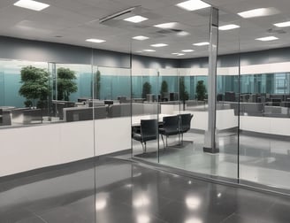 Sparkling commercial office in Louisville after NexaPro’s cleaning service