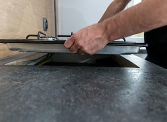 gas cooktop installation