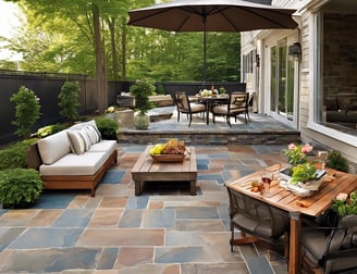 stunning backyard patio design