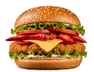 Chilli Chicken Burger from PremiYum Foods!