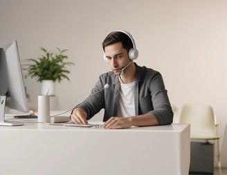 unknown persons using computer indoors