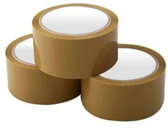 three rolls of tape tape on a white background