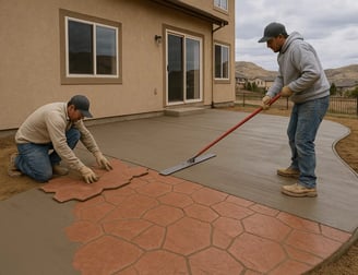 stamped concrete castle rock, co