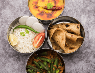 Flavourful tiffin service at bijus indian cuisine with different variety always