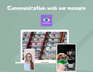 illustration de fiche produit pour des services de communication web sur mesure