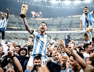 Argentina football team celebrates championship win
