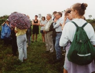 Adult group visit to moorland