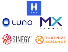 a group of logos for the digital asset exchanges in malaysia