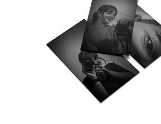trois photo noir et blanc de zoé gauthier