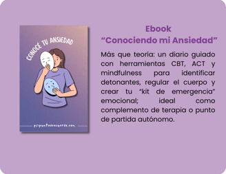 Miniguía psicológica para atravesar momentos de ansiedad con herramientas prácticas