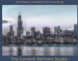 city skyline representing the wider world  Tom Reyes LinkedIn case study feature image 