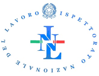 Logo ufficiale dell'Ispettorato Nazionale del Lavoro, con scritta circolare e simbolo tricolore